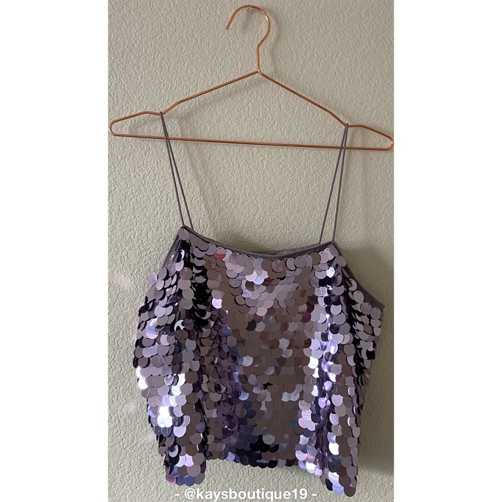 Forever 21 Sequin Tank Top Size M